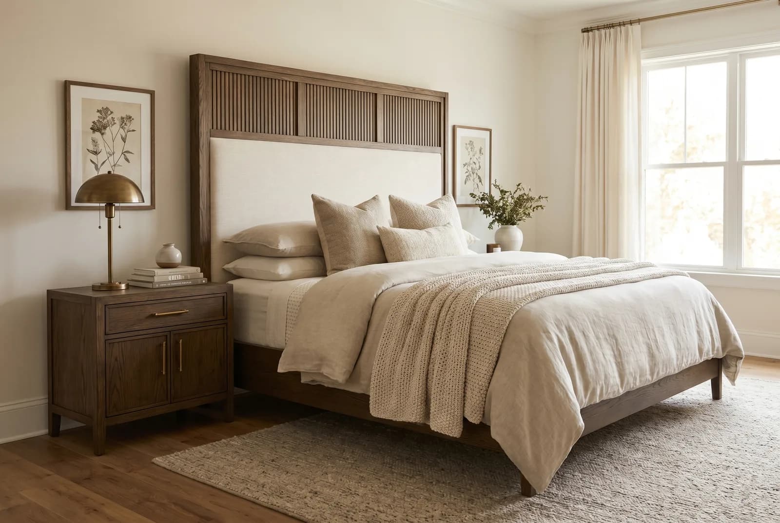 Beds, Frames & Nightstands — illustrative concept 4