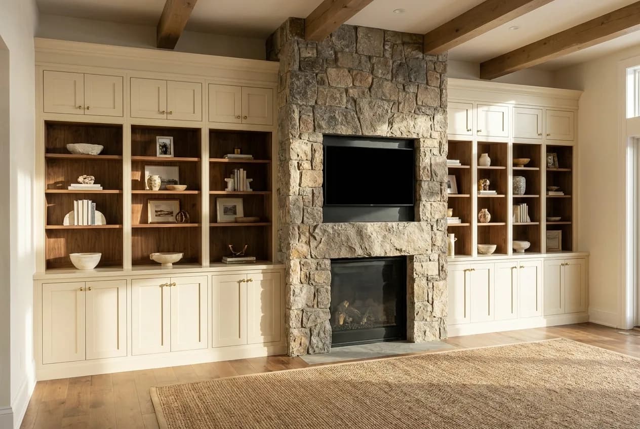 Built-In Shelving & Entertainment Centers — illustrative concept 2