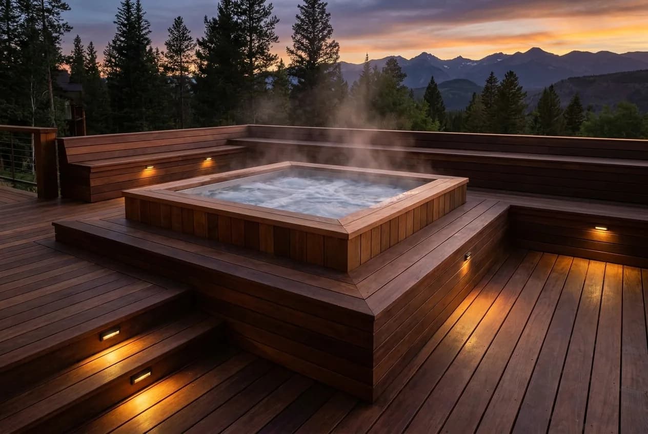 Cedar Hot Tubs & Surrounds — illustrative concept 3