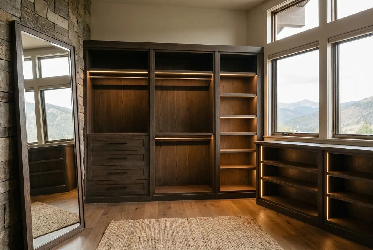 Custom Closets & Wardrobes — illustrative concept 3