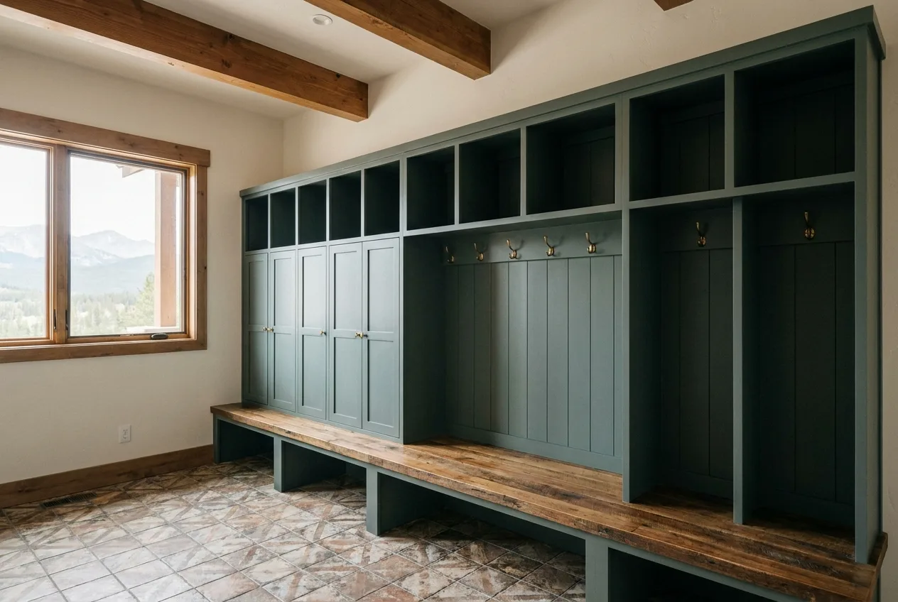 Mudrooms, Lockers & Benches — illustrative concept 2